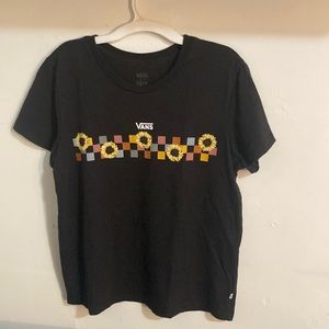 Rarely worn size large sunflower checkered shirt